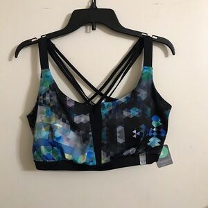 Geometric Print Sports Bra